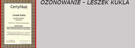 Ozonowanie - Leszek Kukla